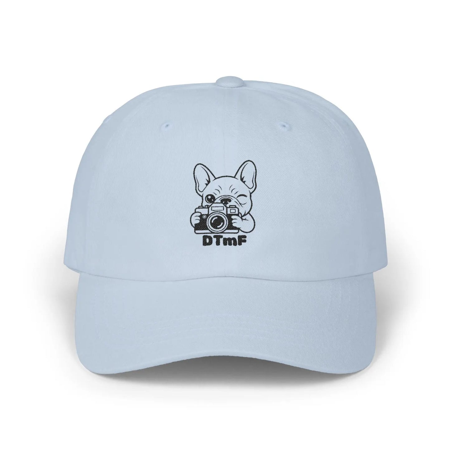 French Bulldog Photographer Dad Cap | Embroidered Camera Logo