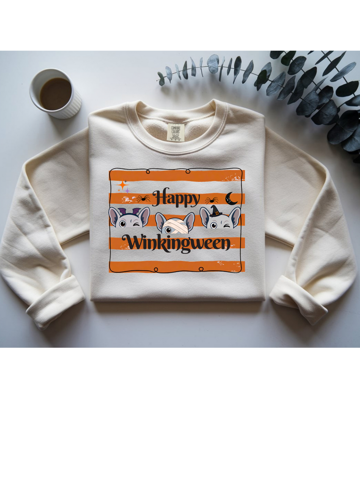 🎃 Peek-a-Boo, It’s Winkingween! – Halloween Sweatshirt