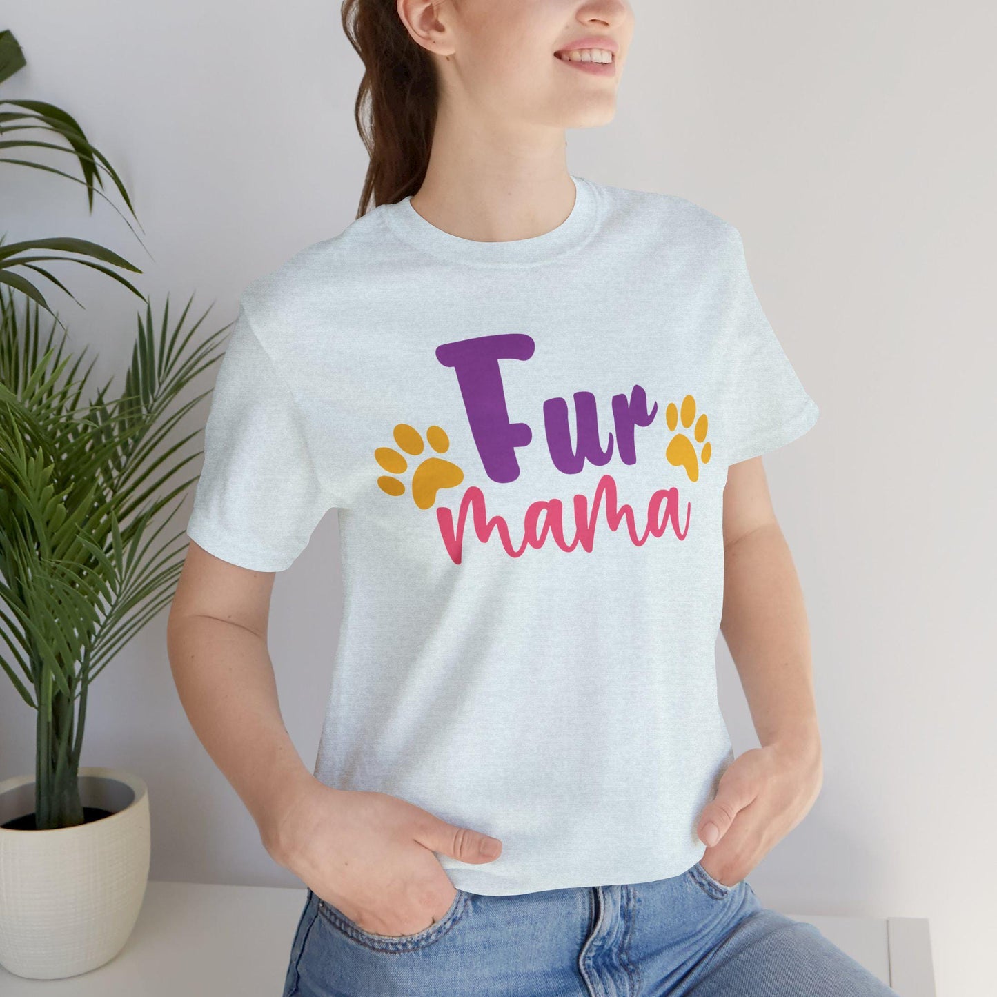Fur Mama T-Shirt | Paw Print Graphic Tee