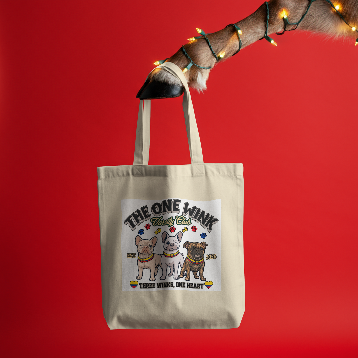 One Wink Varsity Club Tote Bag