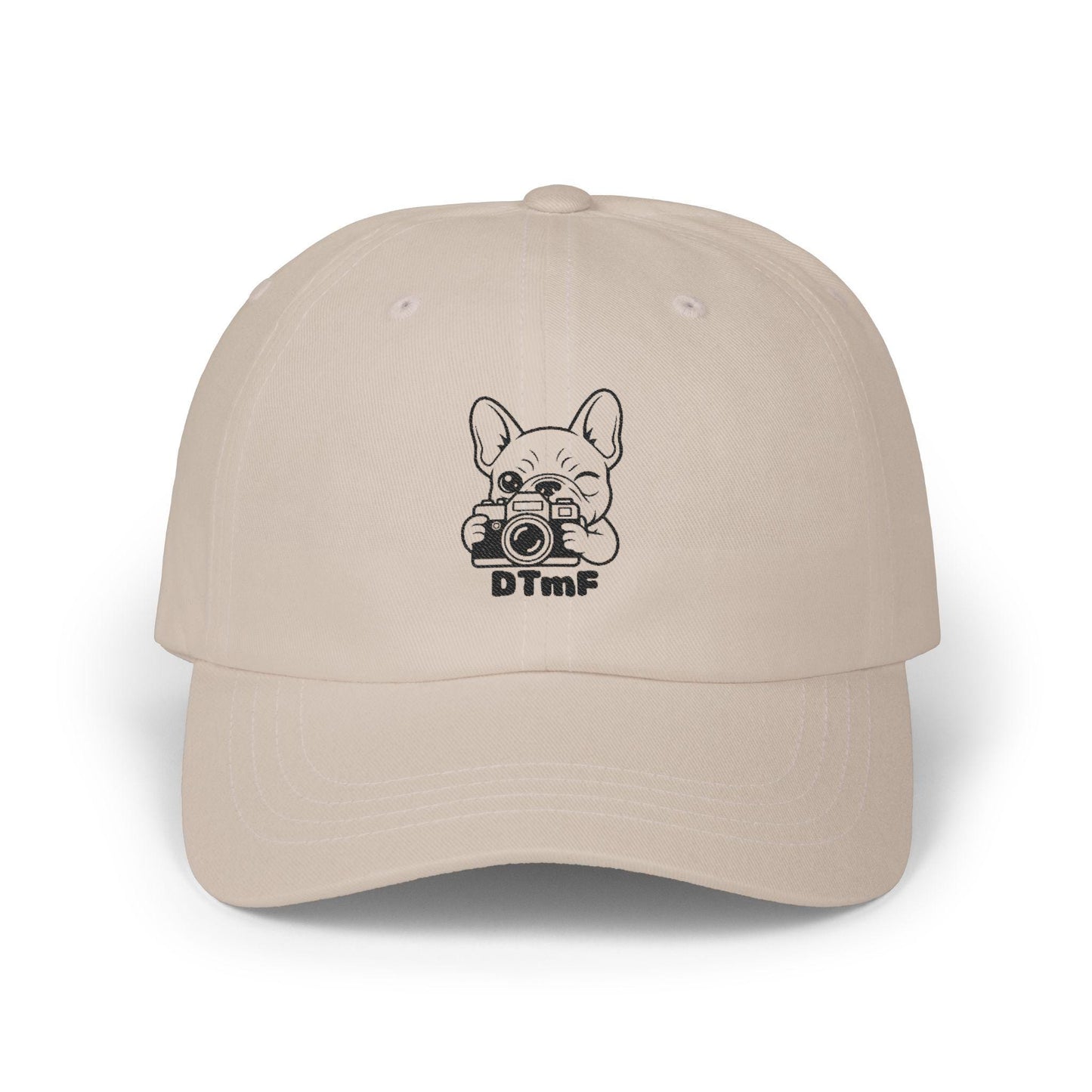 French Bulldog Photographer Dad Cap | Embroidered Camera Logo