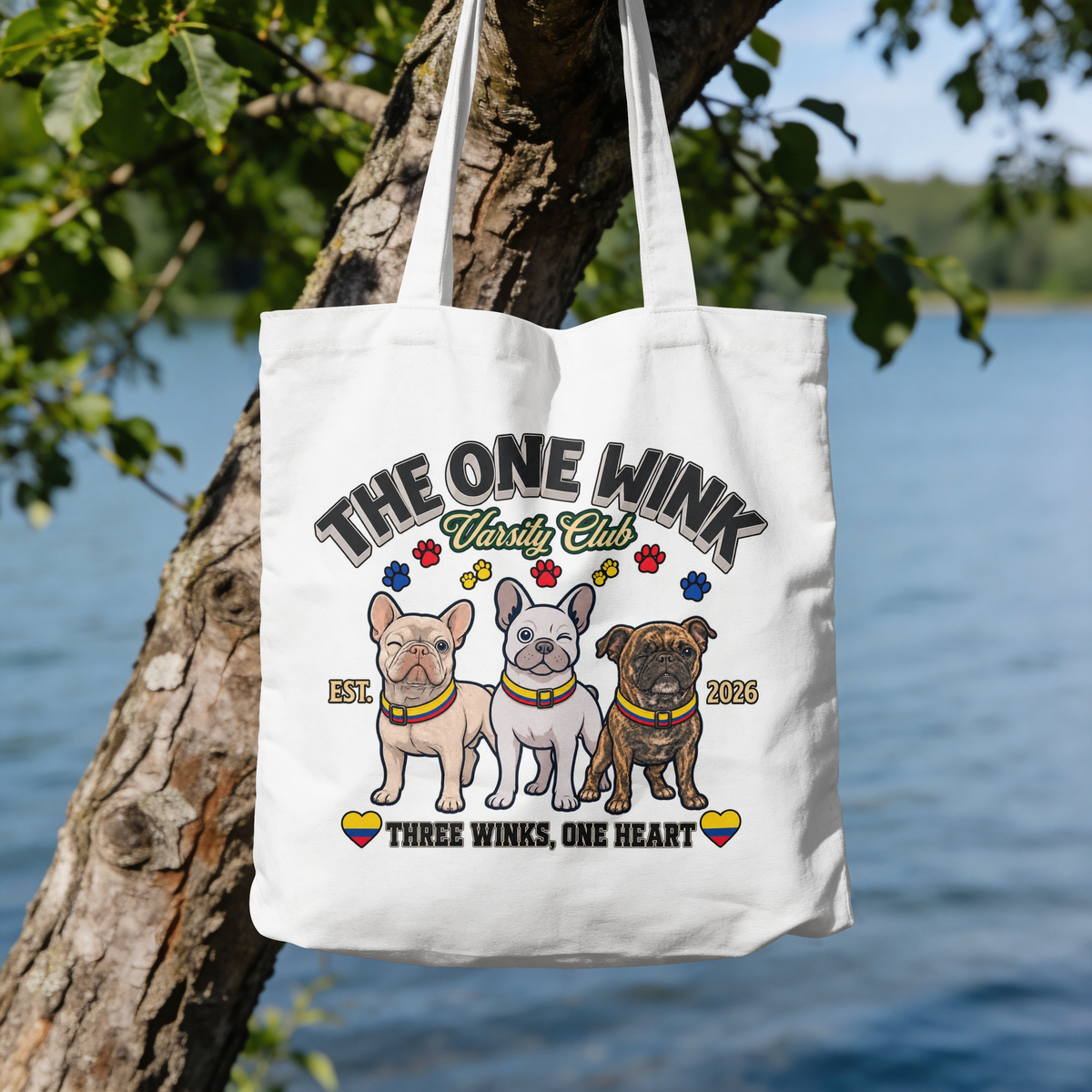 One Wink Varsity Club Tote Bag