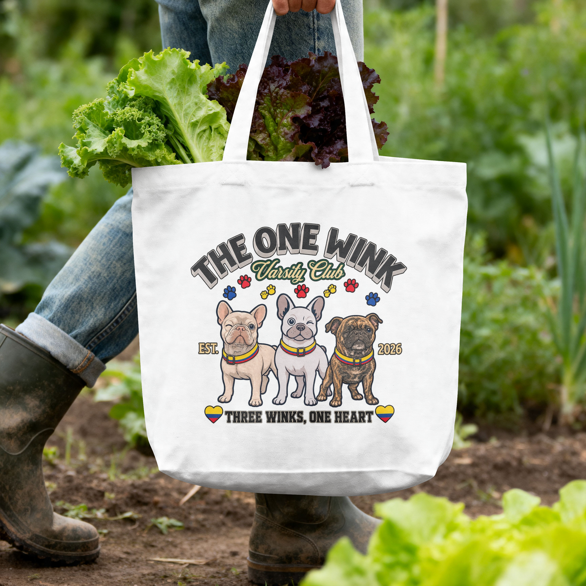 One Wink Varsity Club Tote Bag