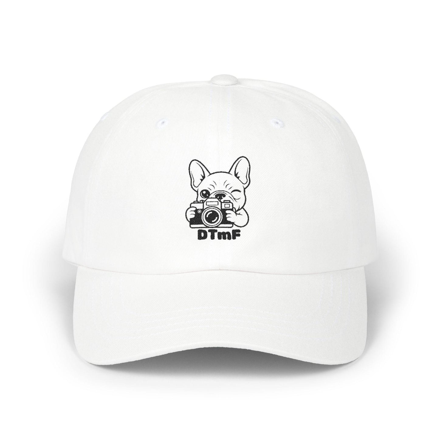 French Bulldog Photographer Dad Cap | Embroidered Camera Logo