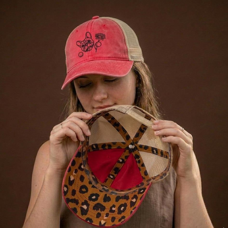 Gorra de camionero ajustable de malla lavada, regalo para mamá, gorra para chicas