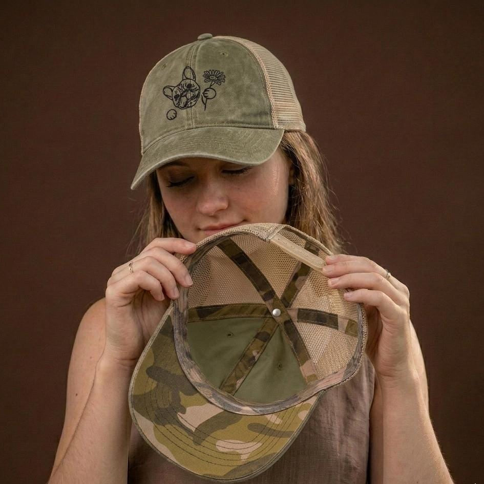 Gorra de camionero ajustable de malla lavada, regalo para mamá, gorra para chicas