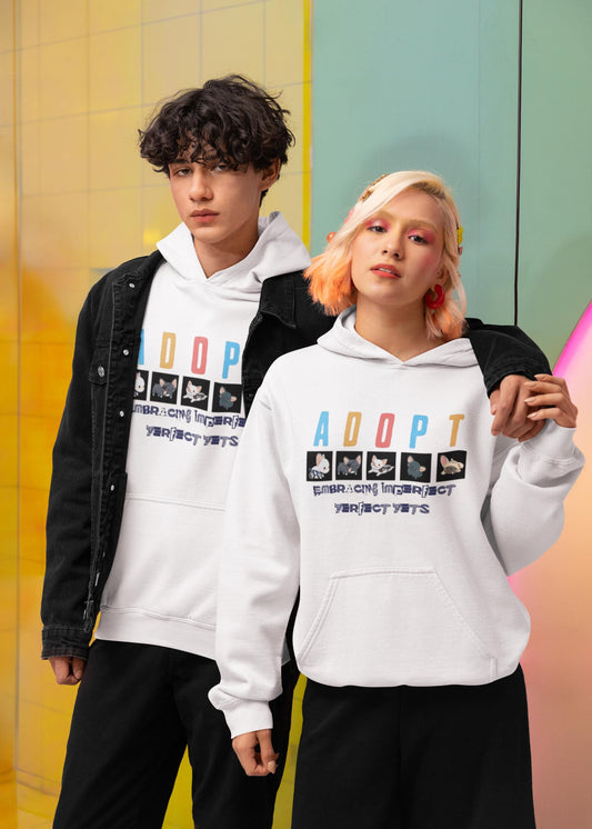 Adopt Imperfect Pets Hoodie - Unisex Dog Lover Sweatshirt