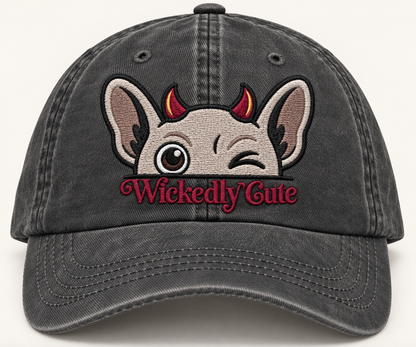 Winkingween Embroidered Halloween Caps 🎃🐾