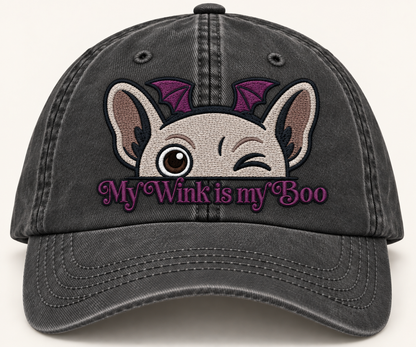 Winkingween Embroidered Halloween Caps 🎃🐾