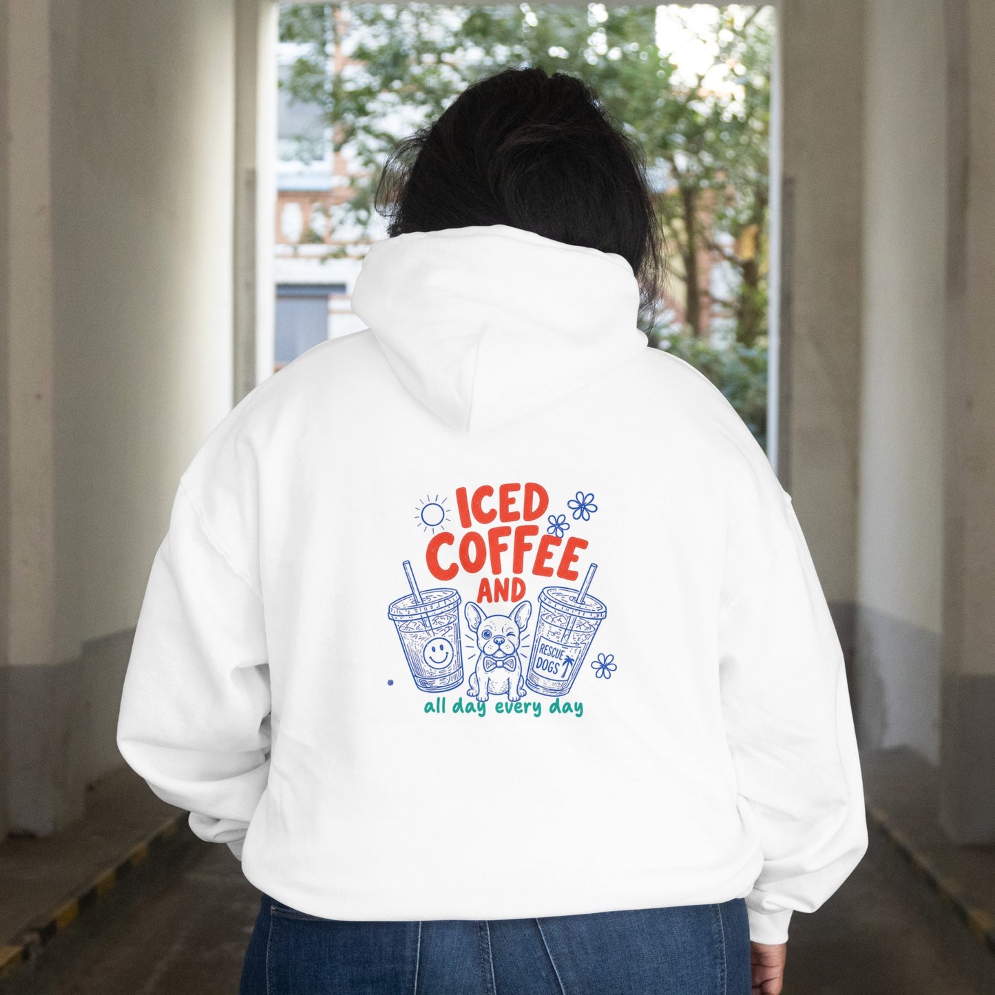 Henry’s Iced Coffee & Rescue Dogs Hoodie