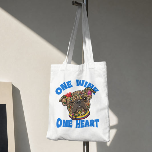 Pug Wink For A Cause Tote Bag