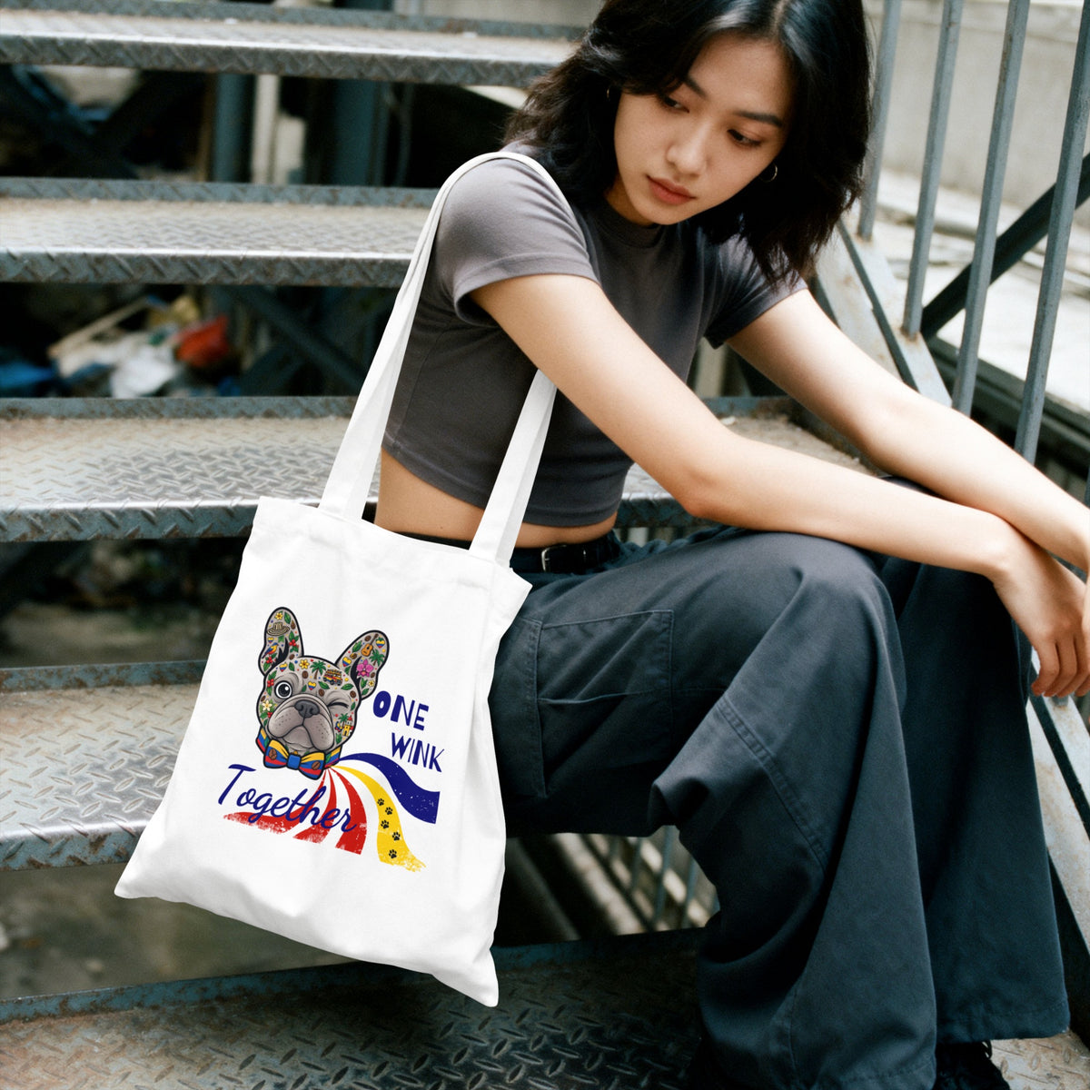 One Wink Together With Henry Tote Bag