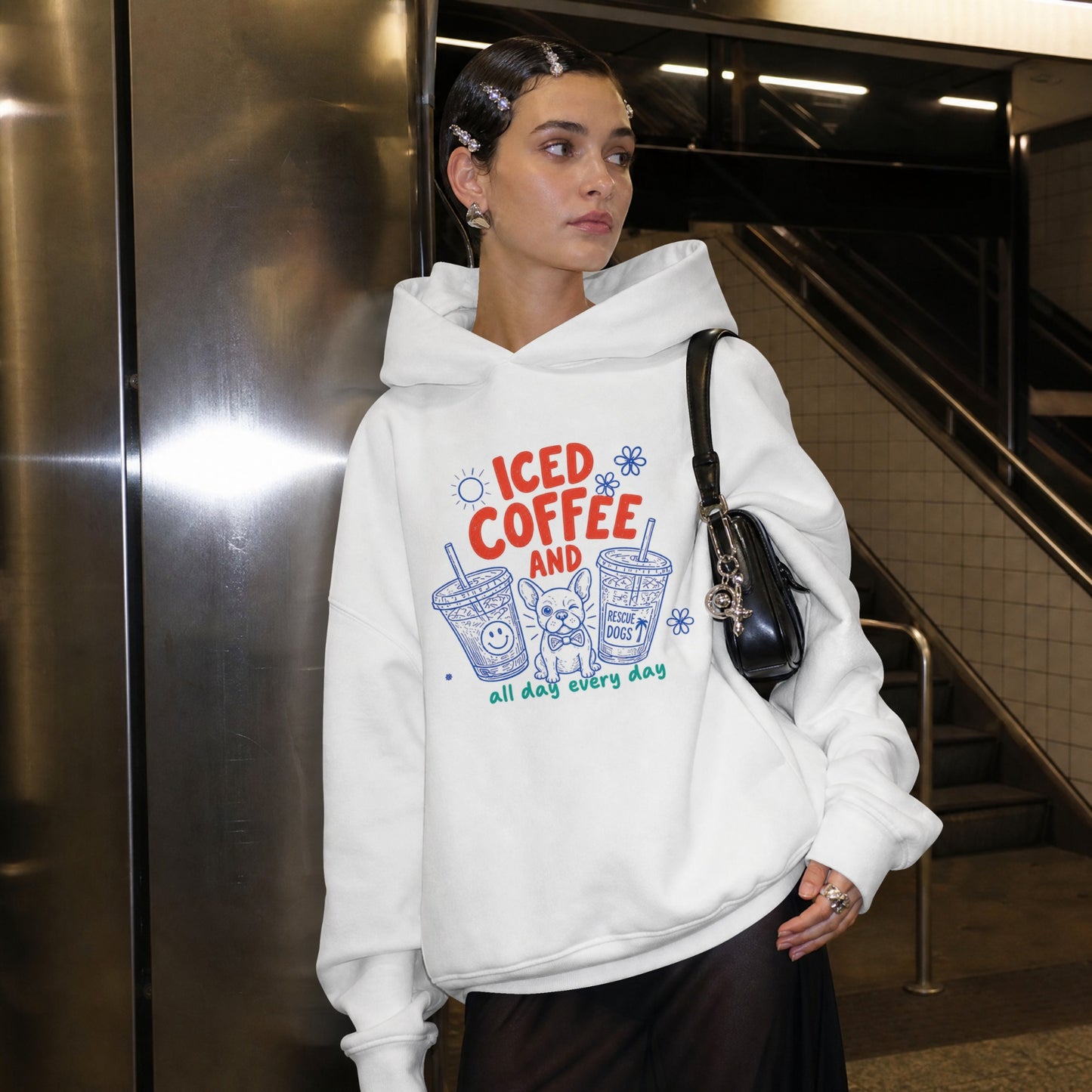 Henry’s Iced Coffee & Rescue Dogs Hoodie