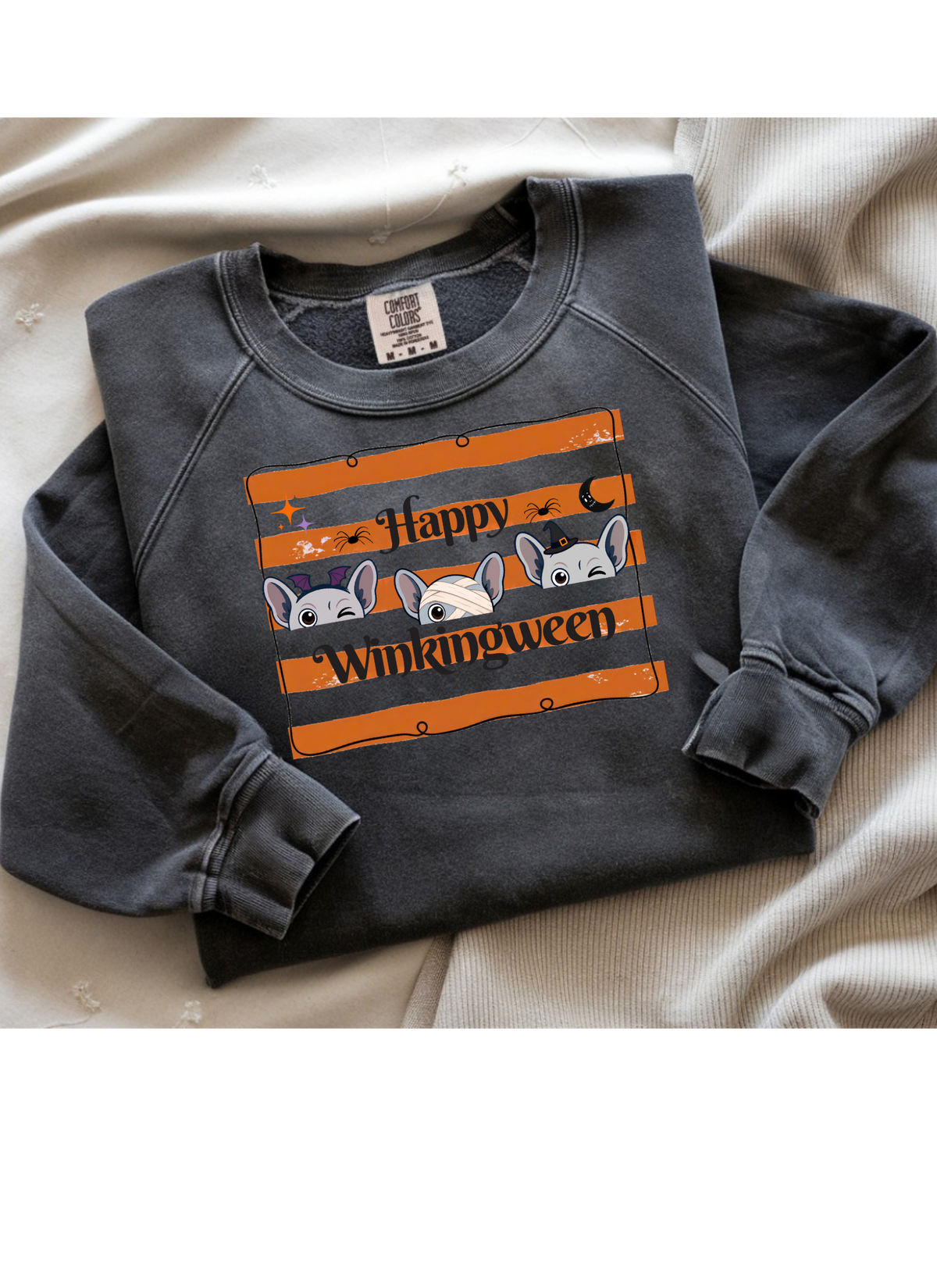 🎃 Peek-a-Boo, It’s Winkingween! – Halloween Sweatshirt