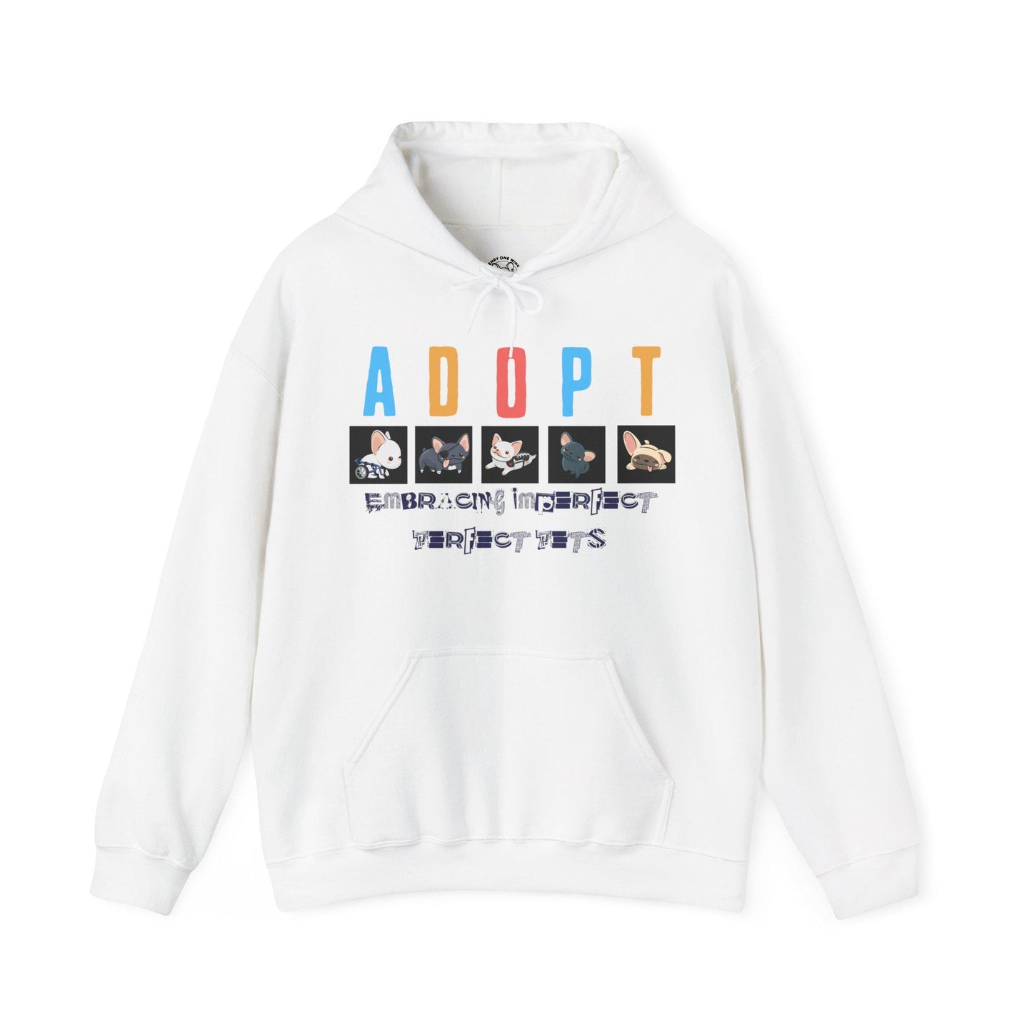 Adopt Imperfect Pets Hoodie - Unisex Dog Lover Sweatshirt