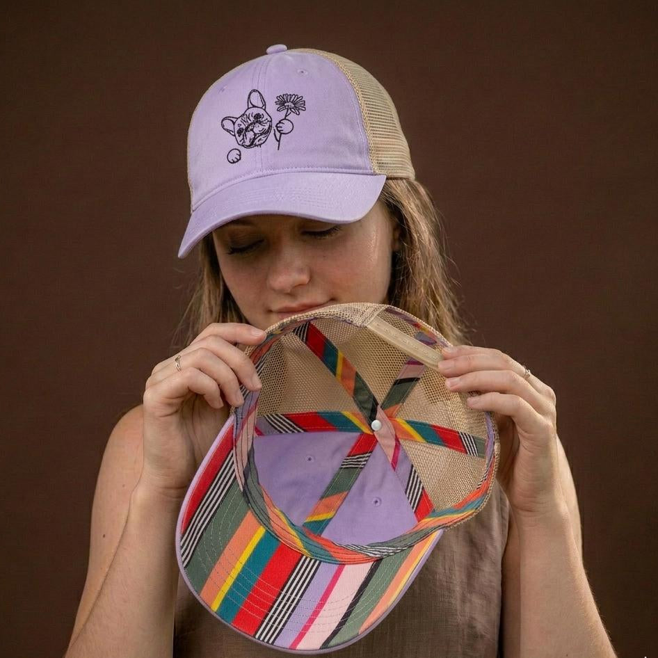 Gorra de camionero ajustable de malla lavada, regalo para mamá, gorra para chicas
