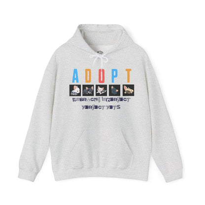 Adopt Imperfect Pets Hoodie - Unisex Dog Lover Sweatshirt