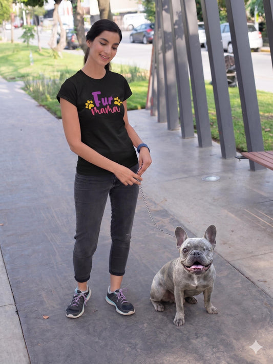 Fur Mama T-Shirt | Paw Print Graphic Tee